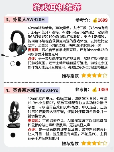 新手游游戏耳机排行榜-新手游耳机推荐指南